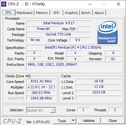 screenshot of CPU-Z validation for Dump [67se9g] - Submitted by  TheQuentincc  - 2022-10-14 19:10:02