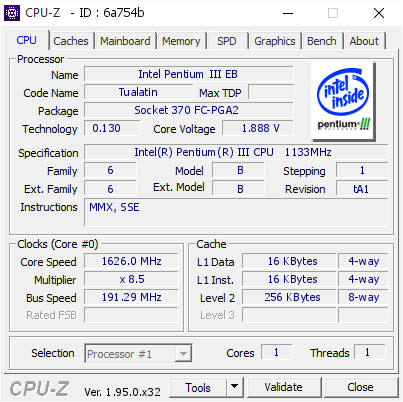 screenshot of CPU-Z validation for Dump [6a754b] - Submitted by  moi_kot_lybit_moloko  - 2021-03-22 19:05:59