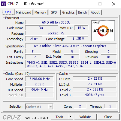 screenshot of CPU-Z validation for Dump [6ezmw4] - Submitted by  ZEUS  - 2025-06-07 11:44:23