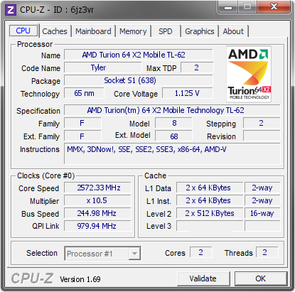 screenshot of CPU-Z validation for Dump [6jz3vr] - Submitted by  ERTYDFHZX  - 2014-05-18 02:05:14