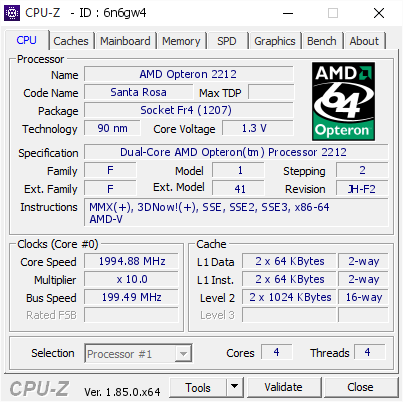 screenshot of CPU-Z validation for Dump [6n6gw4] - Submitted by  HALODEWSERVER  - 2018-05-29 03:48:07