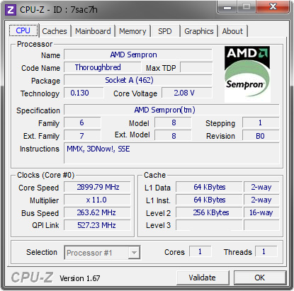 screenshot of CPU-Z validation for Dump [7sac7h] - Submitted by  TaPaKaH  - 2014-02-09 12:02:15