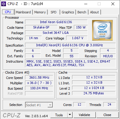 screenshot of CPU-Z validation for Dump [7un1d4] - Submitted by  Anonymous  - 2023-01-28 15:58:29