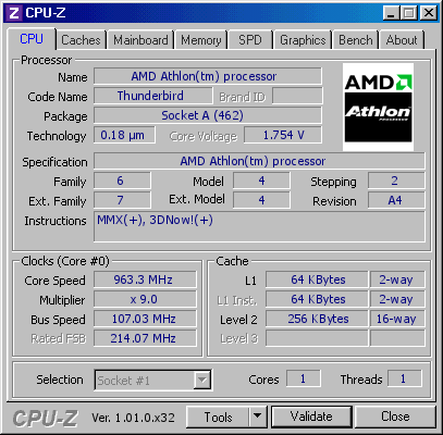 screenshot of CPU-Z validation for Dump [7xk9zm] - Submitted by  GTm  - 2020-10-15 21:55:08