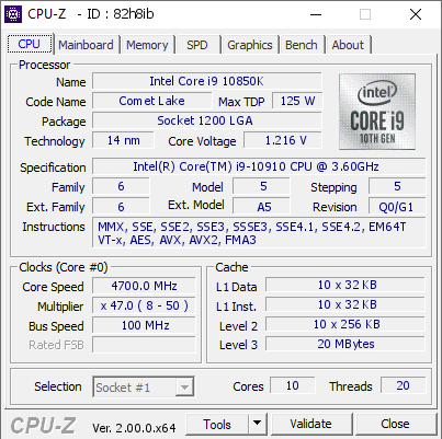 screenshot of CPU-Z validation for Dump [82h8ib] - Submitted by  Anonymous  - 2022-03-24 14:42:11
