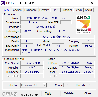 screenshot of CPU-Z validation for Dump [85yf9a] - Submitted by  MrTA  - 2015-08-26 10:10:34