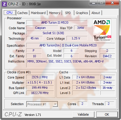 screenshot of CPU-Z validation for Dump [866k1e] - Submitted by  DP-201410260836  - 2015-01-17 04:01:25