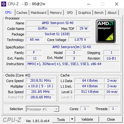 screenshot of CPU-Z validation for Dump [86qh2w] - Submitted by  DESKTOP-9CL93UJ  - 2017-10-01 21:59:39