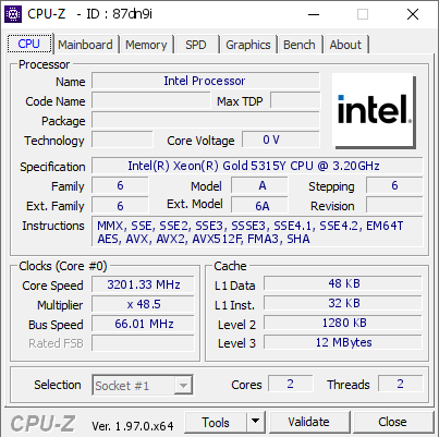 screenshot of CPU-Z validation for Dump [87dn9i] - Submitted by  DESKTOP-29UJOBM  - 2021-09-19 10:02:12