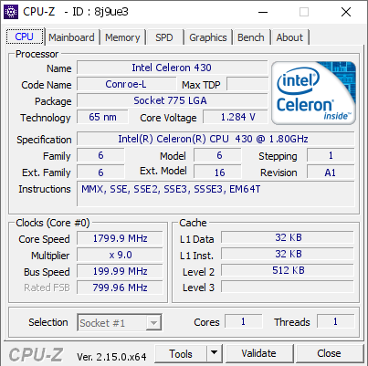 screenshot of CPU-Z validation for Dump [8j9ue3] - Submitted by  MEARTPRO-20U2MC  - 2025-06-12 00:09:33