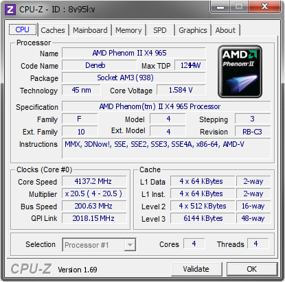 screenshot of CPU-Z validation for Dump [8v95kv] - Submitted by  bank mods  - 2014-03-25 12:03:16