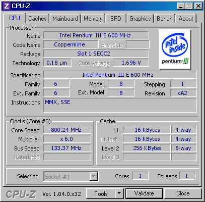 screenshot of CPU-Z validation for Dump [8ztpg1] - Submitted by  A6M_Reisen  - 2024-10-16 07:22:17