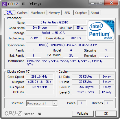 screenshot of CPU-Z validation for Dump [9d3mys] - Submitted by  liq_met  - 2014-04-16 23:04:02
