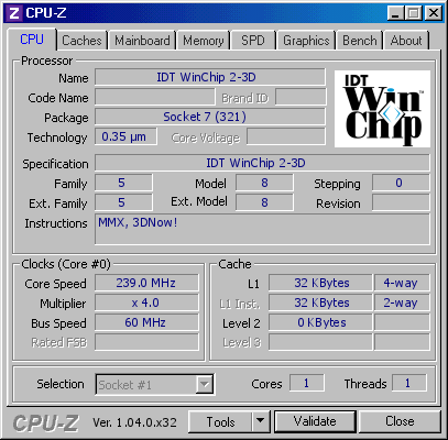 screenshot of CPU-Z validation for Dump [9vg7yy] - Submitted by  BossiaK Gaming  - 2024-07-13 20:19:19