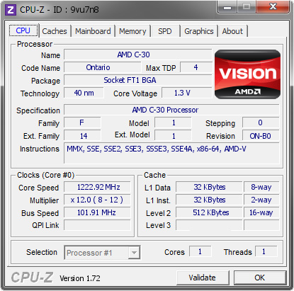 screenshot of CPU-Z validation for Dump [9vu7n8] - Submitted by  PC-201503311338  - 2015-03-31 13:03:03