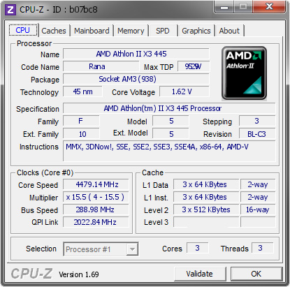 screenshot of CPU-Z validation for Dump [b07bc8] - Submitted by  kunalroy  - 2014-05-29 19:05:20