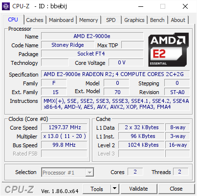 screenshot of CPU-Z validation for Dump [bbebij] - Submitted by  LAPTOP-IJNDB0QD  - 2018-08-25 04:28:05