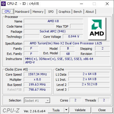 screenshot of CPU-Z validation for Dump [c4yktt] - Submitted by  DESKTOP-IILMD8Q  - 2025-09-13 01:57:46