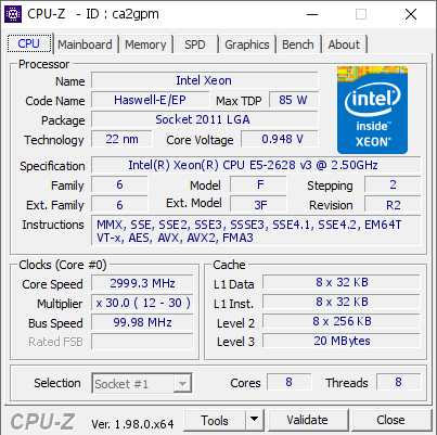 screenshot of CPU-Z validation for Dump [ca2gpm] - Submitted by  SCHASTLITZ-TR  - 2021-11-14 15:36:46