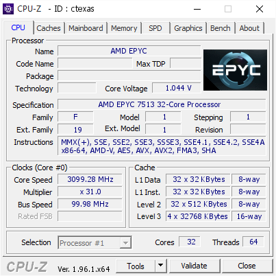 screenshot of CPU-Z validation for Dump [ctexas] - Submitted by  www.1he-server.com  - 2021-06-09 08:08:09