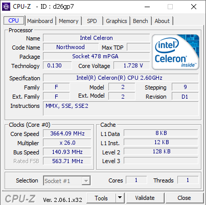 screenshot of CPU-Z validation for Dump [d26gp7] - Submitted by  kzsolti97  - 2023-08-17 00:56:37