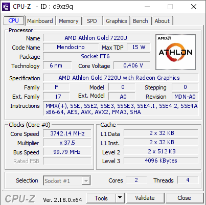 screenshot of CPU-Z validation for Dump [d9xz9q] - Submitted by  NBHP-RIECK  - 2026-01-08 19:20:19