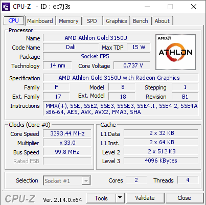 screenshot of CPU-Z validation for Dump [ec7j3s] - Submitted by  WIN-T36E205H0CU  - 2026-09-28 07:29:50