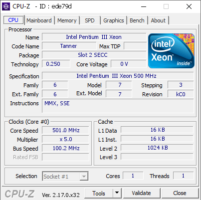 screenshot of CPU-Z validation for Dump [ede79d] - Submitted by  Xhoba  - 2026-01-15 21:34:59