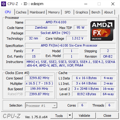 screenshot of CPU-Z validation for Dump [edespm] - Submitted by  DESKTOP-F65UKJ0  - 2016-05-28 13:52:50