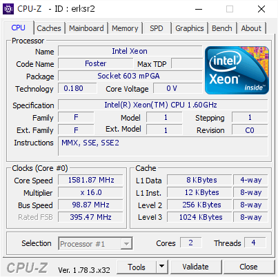 screenshot of CPU-Z validation for Dump [erksr2] - Submitted by  RXF  - 2017-03-19 12:39:35