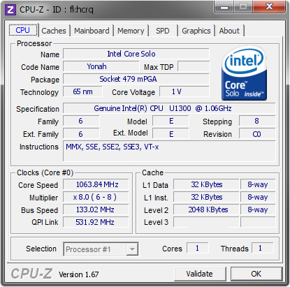 screenshot of CPU-Z validation for Dump [fkhcrq] - Submitted by  20131109-1527  - 2014-01-10 14:01:21