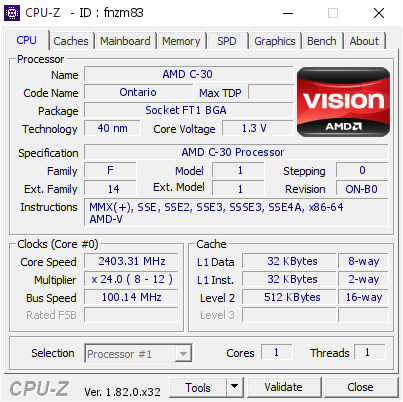 screenshot of CPU-Z validation for Dump [fnzm83] - Submitted by  B-PC  - 2017-12-04 16:31:02