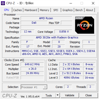 Amd Ryzen 649 62 Mhz Cpu Z Validator