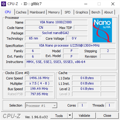 screenshot of CPU-Z validation for Dump [g8blz7] - Submitted by  SAMSUNG  - 2021-10-08 16:36:23