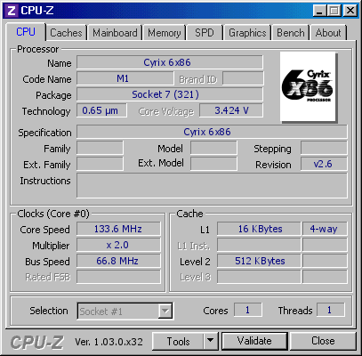 screenshot of CPU-Z validation for Dump [h0mrlb] - Submitted by  Xhoba  - 2023-03-16 22:06:06