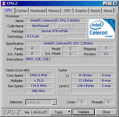 screenshot of CPU-Z validation for Dump [h13yev] - Submitted by  eldebian2010  - 2026-05-26 01:40:59