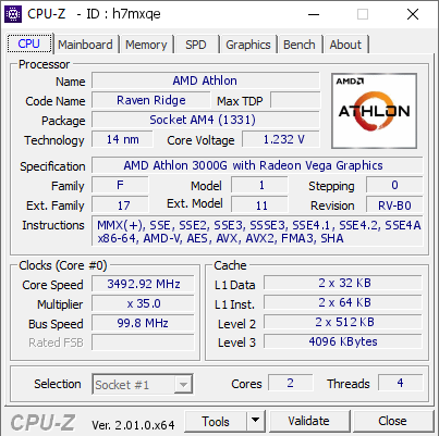 screenshot of CPU-Z validation for Dump [h7mxqe] - Submitted by  DESKTOP-TML93UC  - 2022-06-29 21:09:50
