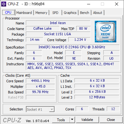 screenshot of CPU-Z validation for Dump [h96q84] - Submitted by  DESKTOP-7HME1KT  - 2021-09-12 13:11:21