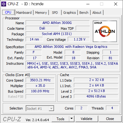 screenshot of CPU-Z validation for Dump [hcsnde] - Submitted by  Anonymous  - 2025-03-11 01:59:16