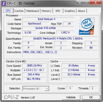 screenshot of CPU-Z validation for Dump [hx63a0] - Submitted by  SPARKEY247  - 2013-12-09 06:12:26
