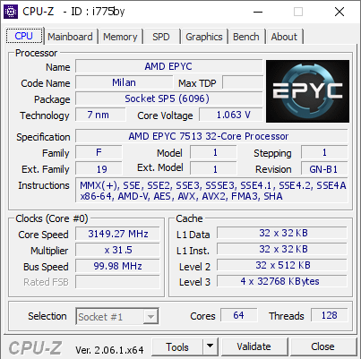 screenshot of CPU-Z validation for Dump [i775by] - Submitted by  WIN-VQ80L715NB5  - 2023-08-31 18:29:00