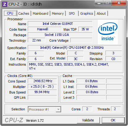 screenshot of CPU-Z validation for Dump [idk8dh] - Submitted by  MIDGARD-PC  - 2015-08-08 19:08:32