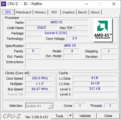 screenshot of CPU-Z validation for Dump [ifq98w] - Submitted by  GTm  - 2023-12-13 12:13:01