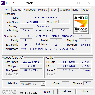 screenshot of CPU-Z validation for Dump [ika6dk] - Submitted by  DOMOWY-IY27PVXR  - 2016-03-29 16:45:13