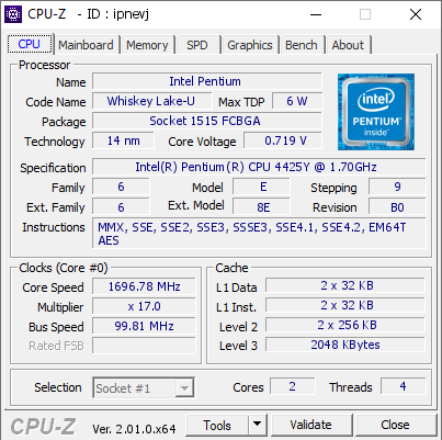 screenshot of CPU-Z validation for Dump [ipnevj] - Submitted by  DESKTOP-8OM8CPN  - 2022-07-02 20:18:02