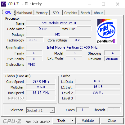 screenshot of CPU-Z validation for Dump [iqtrky] - Submitted by  Xhoba  - 2022-05-09 18:53:12