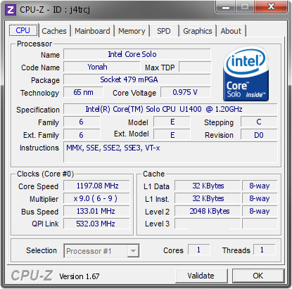screenshot of CPU-Z validation for Dump [j4trcj] - Submitted by  PC--20130715BWN  - 2013-11-12 05:11:14