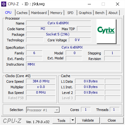 screenshot of CPU-Z validation for Dump [j9duwg] - Submitted by  Gumanoid  - 2017-05-13 22:37:04