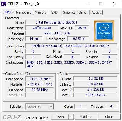 screenshot of CPU-Z validation for Dump [jalj7r] - Submitted by  BKKADM-SERVER  - 2023-02-13 06:50:33