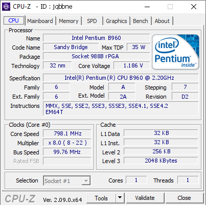 screenshot of CPU-Z validation for Dump [jqbbne] - Submitted by  ANDRE-ПК  - 2024-03-27 18:09:29